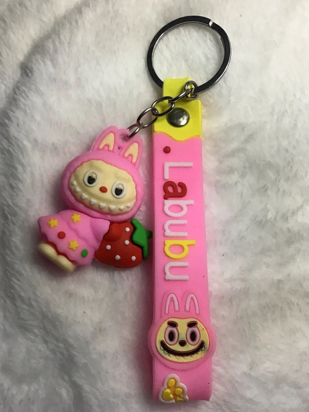 Pink Kids Keychain Toy Strap